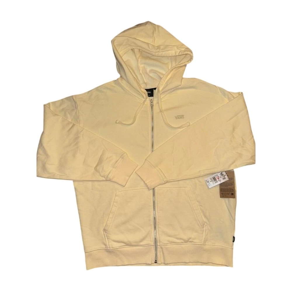 New w/tags Vans womens Hoodie women's size‎ small pale yellow Everyday Full Zip
